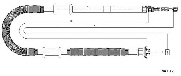 CABOR 641.12 Cable, parking brake